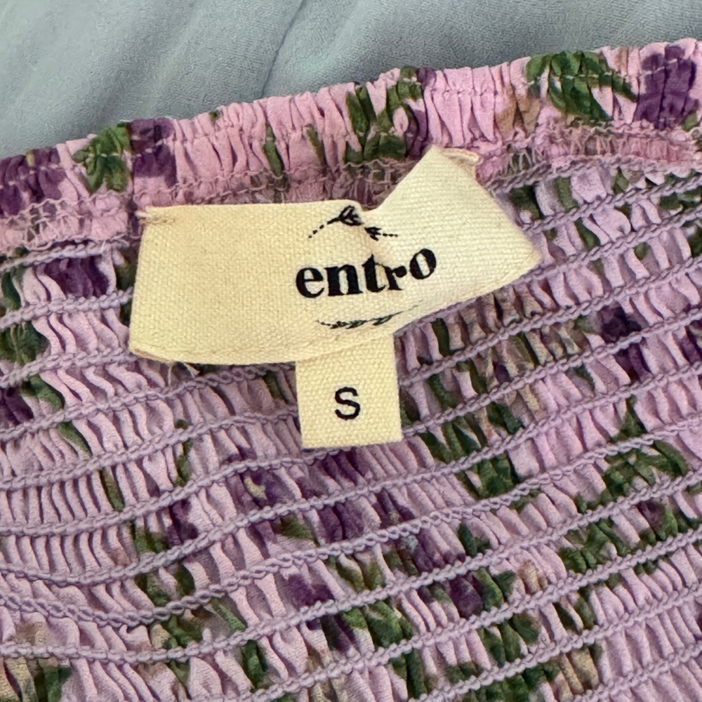 Entro Purple Ruffled Smocked Sundress - Picture 3 of 5
